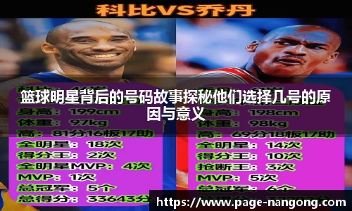 篮球明星背后的号码故事探秘他们选择几号的原因与意义